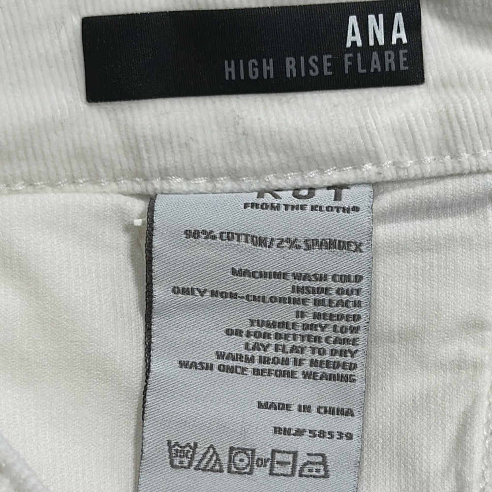 Kut from the Kloth White Flare Wide Leg Jeans - Picture 7 of 8